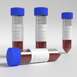 Human whole blood sample for biomedical and laboratory research