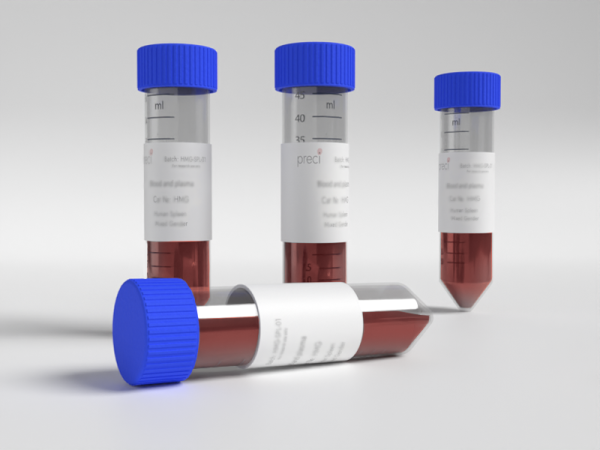 Human whole blood sample for biomedical and laboratory research