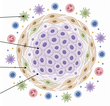 hECM-embedded organoid diagram